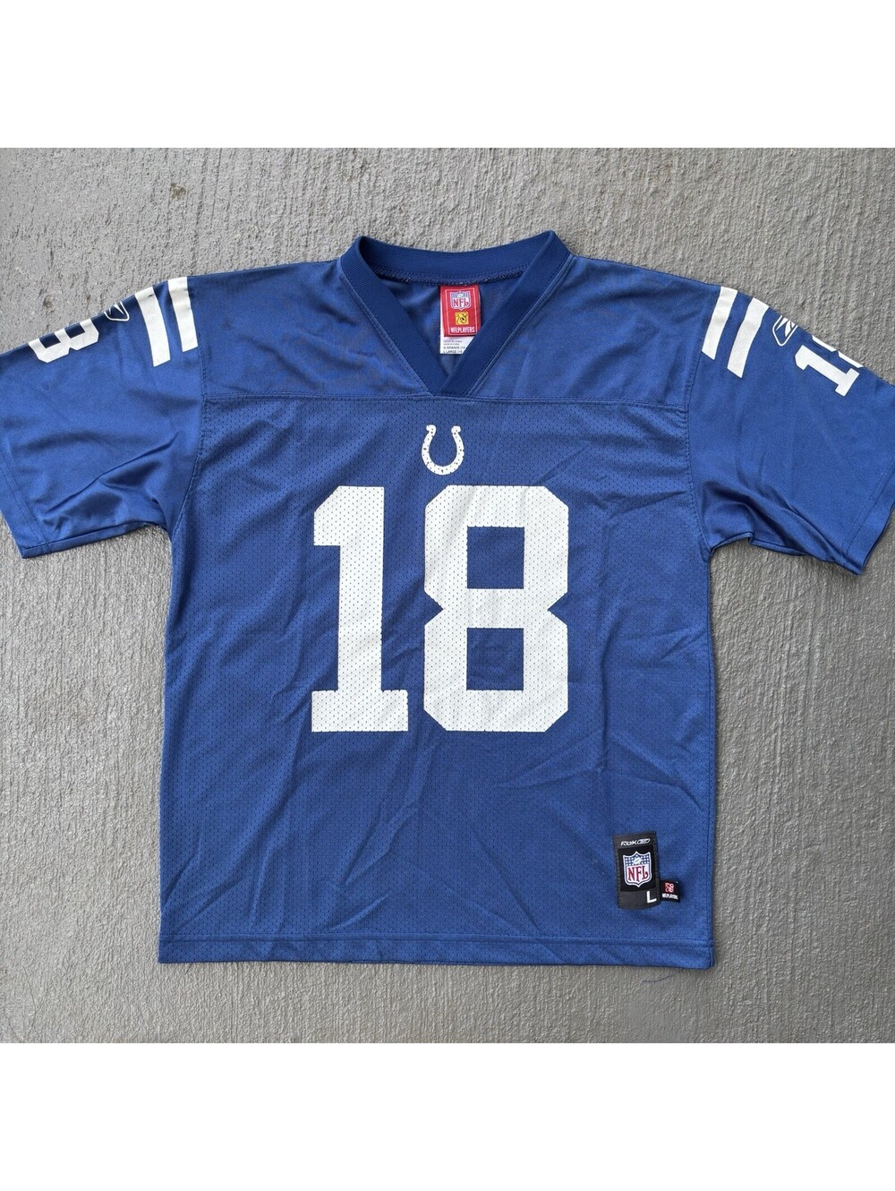 Vintage 2000s Indianapolis Colts Peyton Manning #18 NFL Jersey YOUTH Large 14-16